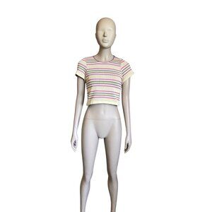 UO Out from Under Green and Purple Crop Top